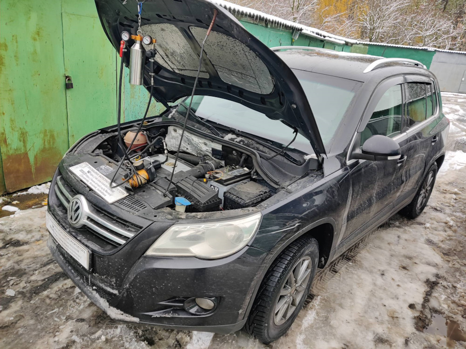 Volkswagen Tiguan промывка топливных форсунок без снятия — Промывка ...