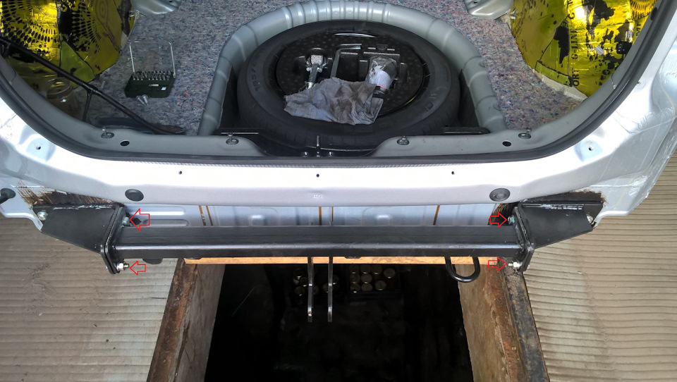 Крепления балки. — Lada Vesta (1G)