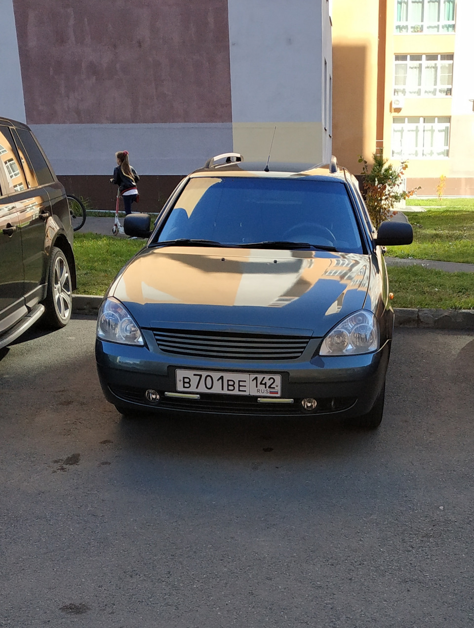Решетка + сабля — Lada Приора универсал, 1,6 л, 2012 года | стайлинг ...