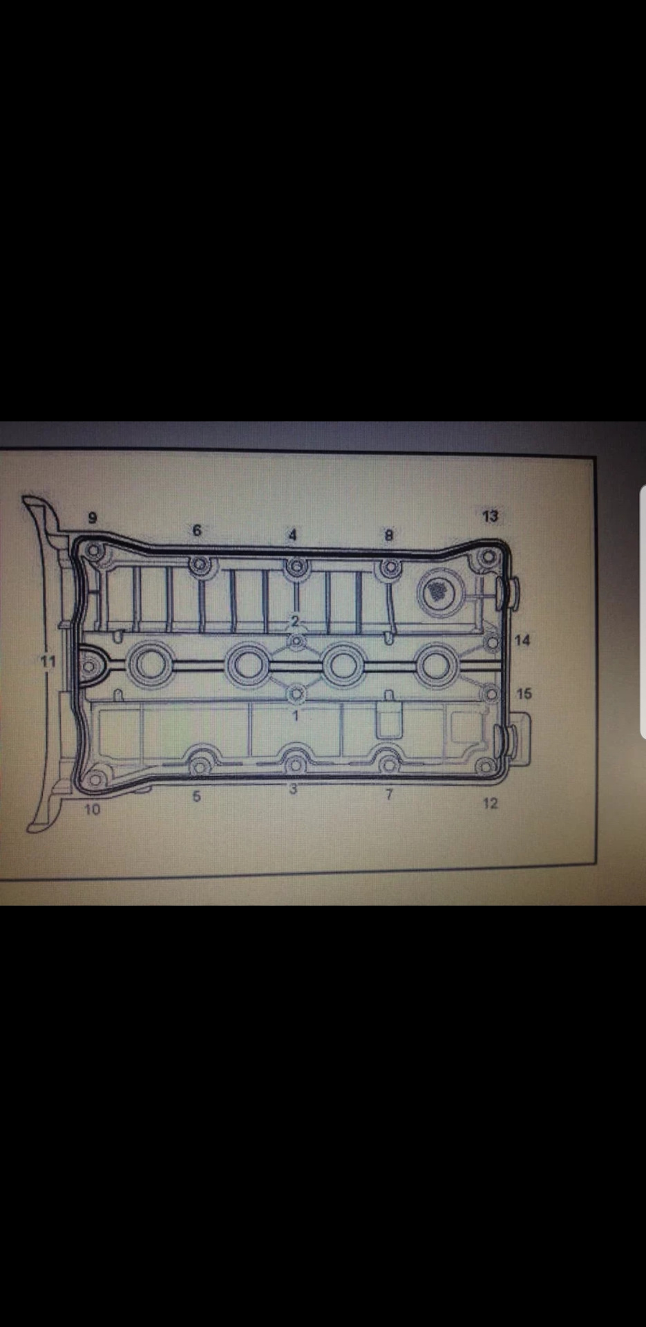 Схема затяжки клапанной крышки шевроле круз