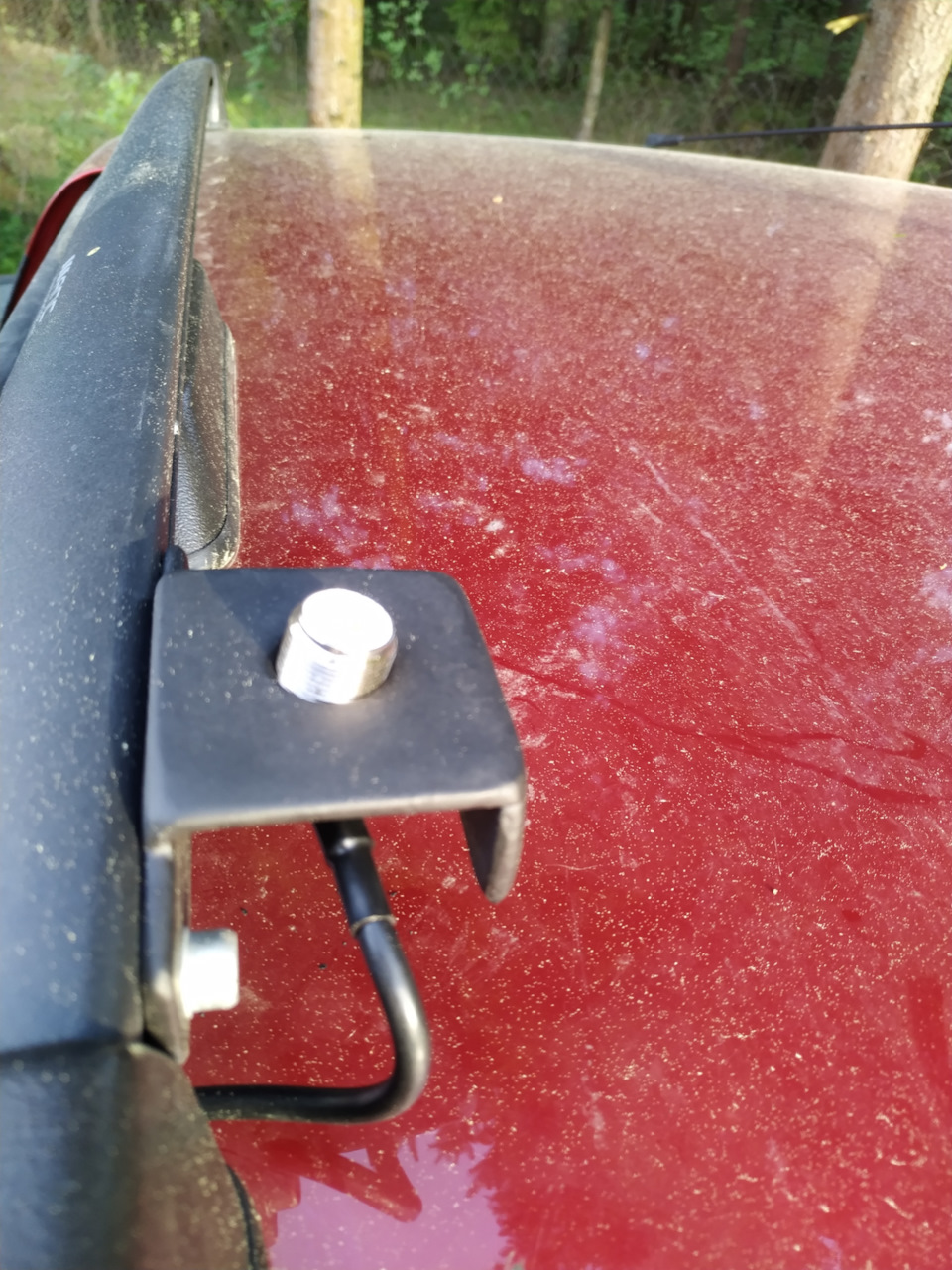 Крепление под Си-Би антенну! — Renault Logan Stepway, 1,6 л, 2019 года ...