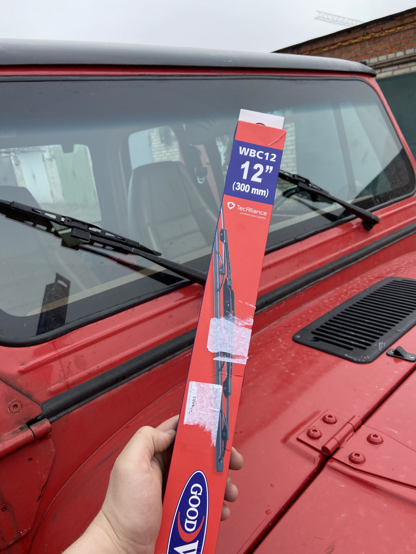 Дворники на стандартные поводки — Jeep Wrangler (YJ), 2,5 л, 1993 года ...