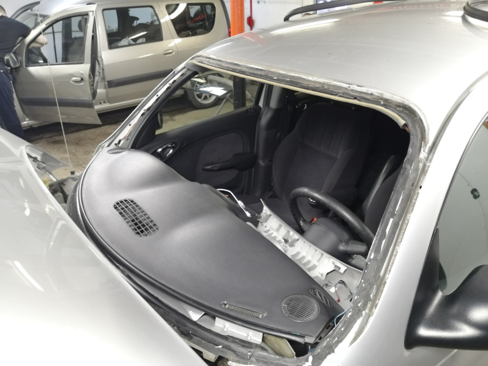 Переклейка лобового стекла. — Chrysler PT Cruiser, 2,4 л, 2002 года ...