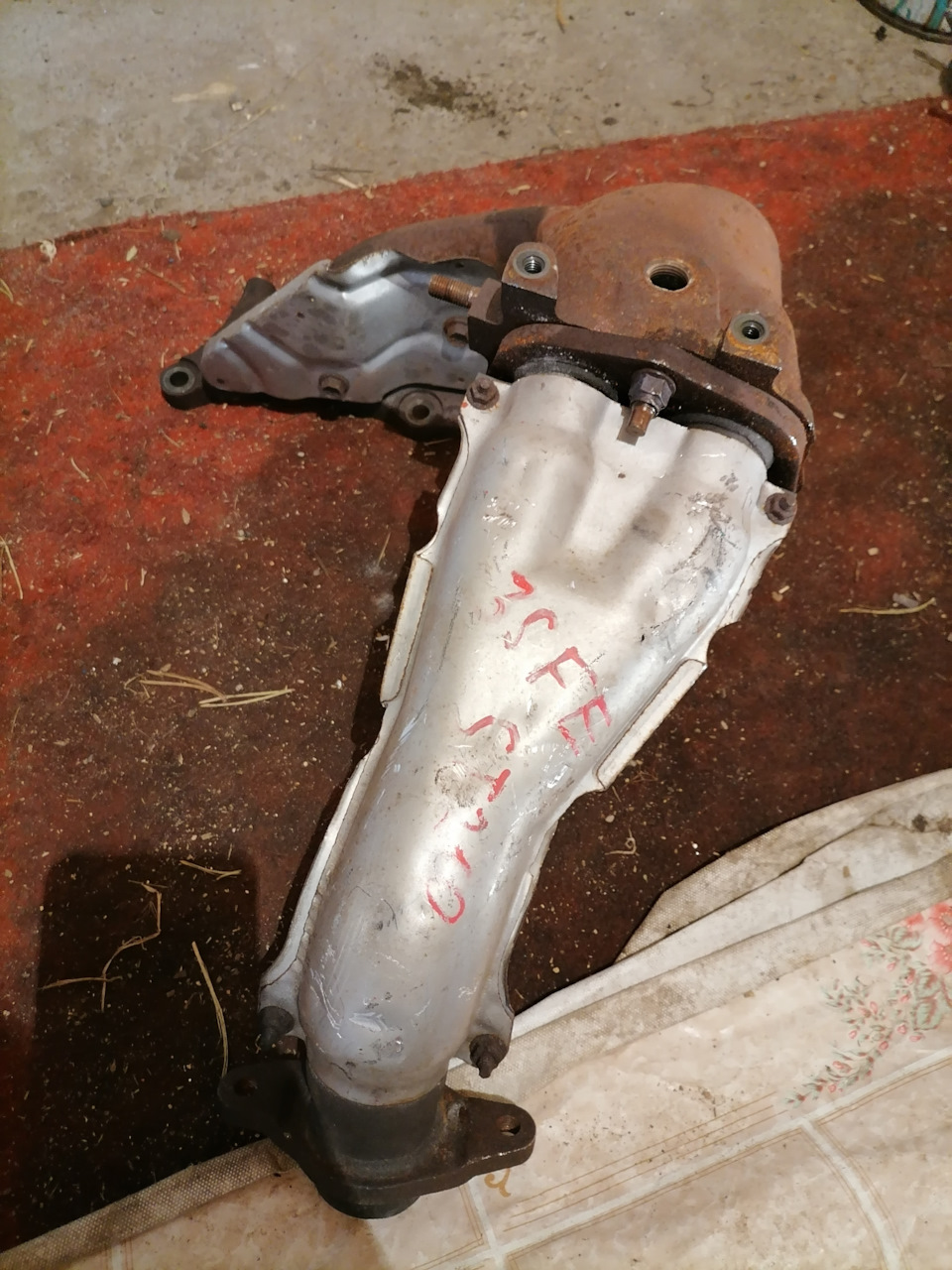 Штаны прогорели… — Toyota Caldina (210), 2 л, 1999 года | своими руками ...