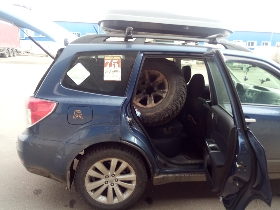 Forester — мини-грузовичок для перевозки шин :-) — Subaru Forester (SH ...