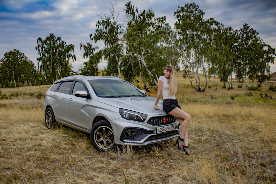 #пятница летнезакатная… — Lada Vesta SW (1G), 1,8 л, 2020 года | просто ...