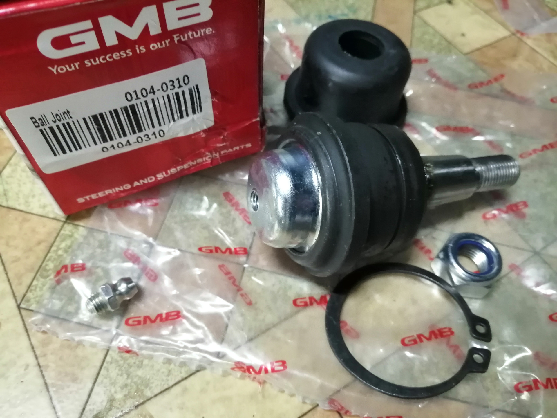 Шаровая с тавотницей GMB 0104-0310 за 350р. — Hyundai Matrix, 1,6 л ...