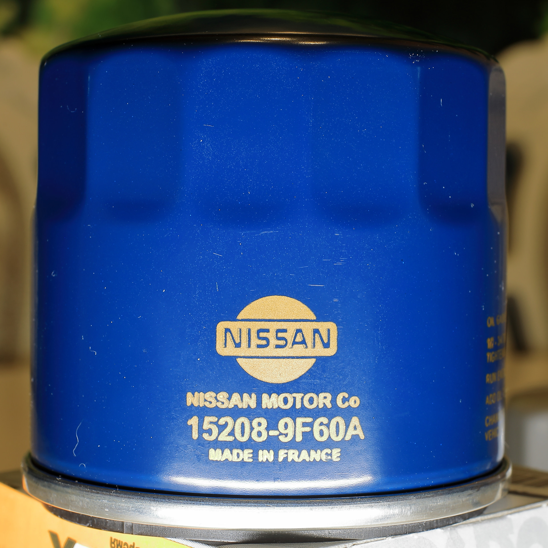 масляный фильтр nissan oil filter 15208 -9f60a