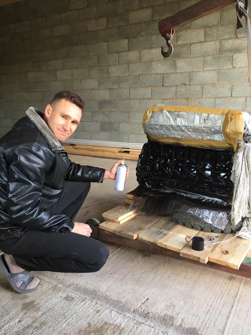 Покраска блока двигателя — Mercedes-Benz E-Class (W124), 2,8 л, 1993 ...