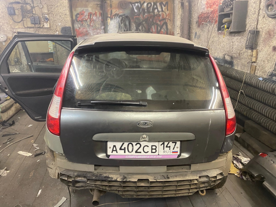 переварка крыла — Lada Калина Хэтчбек (1G), 1,6 л, 2010 года | кузовной ...