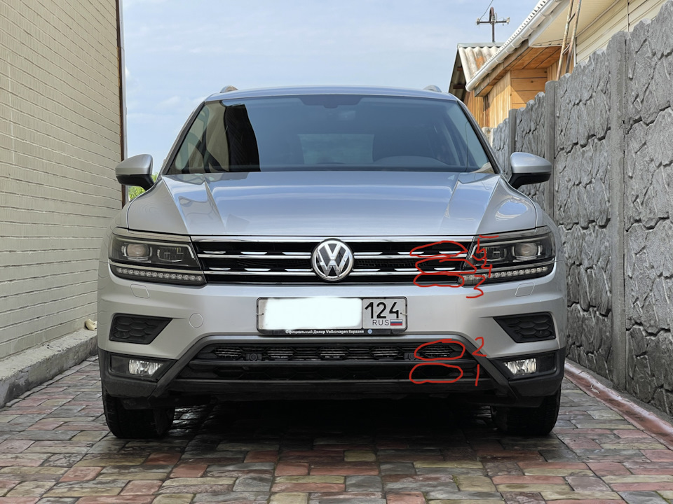 Сетка с разными размерами ячеек в решетку радиатора Тигуан — Volkswagen ...