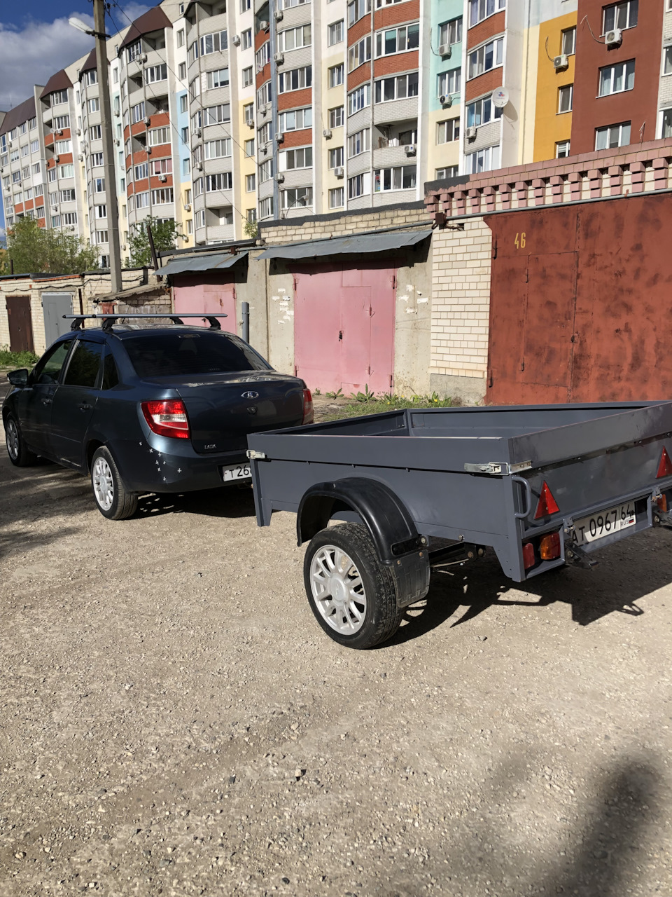 Прицеп на стиле — Lada Гранта, 1,6 л, 2013 года | фотография | DRIVE2