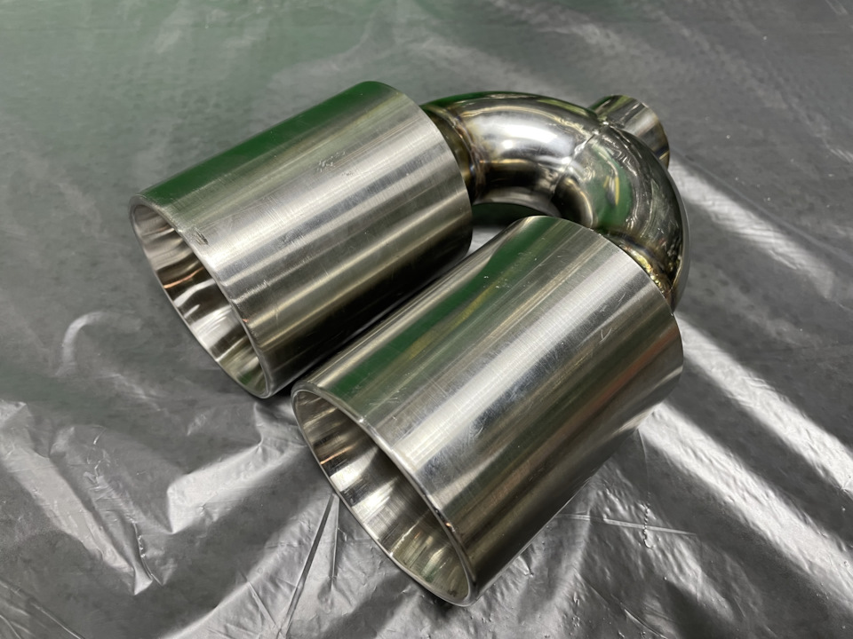 Насадка на выхлоп из нержавейки — Toyota Crown Estate, 2,5 л, 2000 года ...