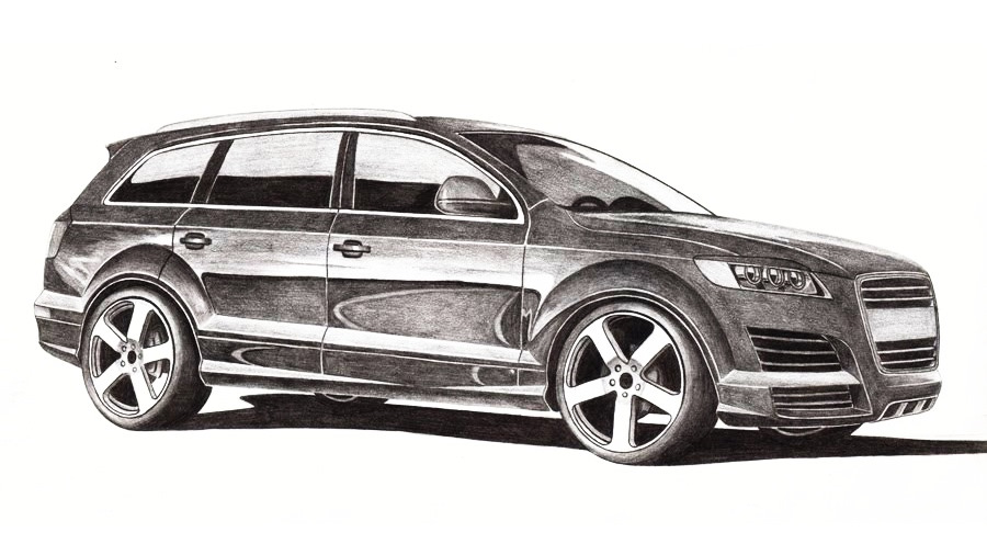 Как нарисовать audi q7