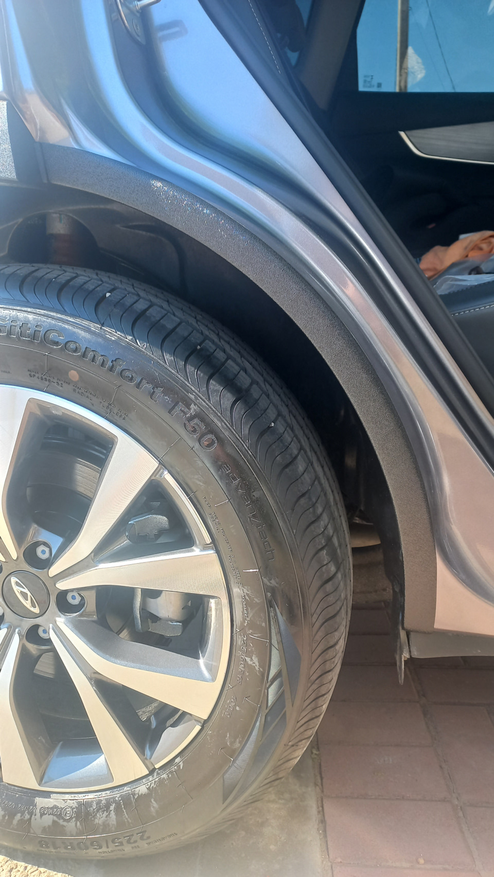Защита задних арок. — Chery Tiggo 7 Pro Max, 1,5 л, 2023 года ...