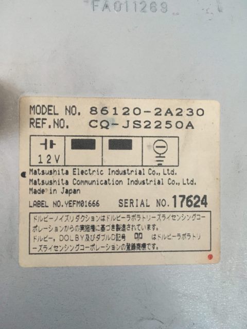 861202A230 Магнитола TOYOTA LEXUS | Запчасти на DRIVE2
