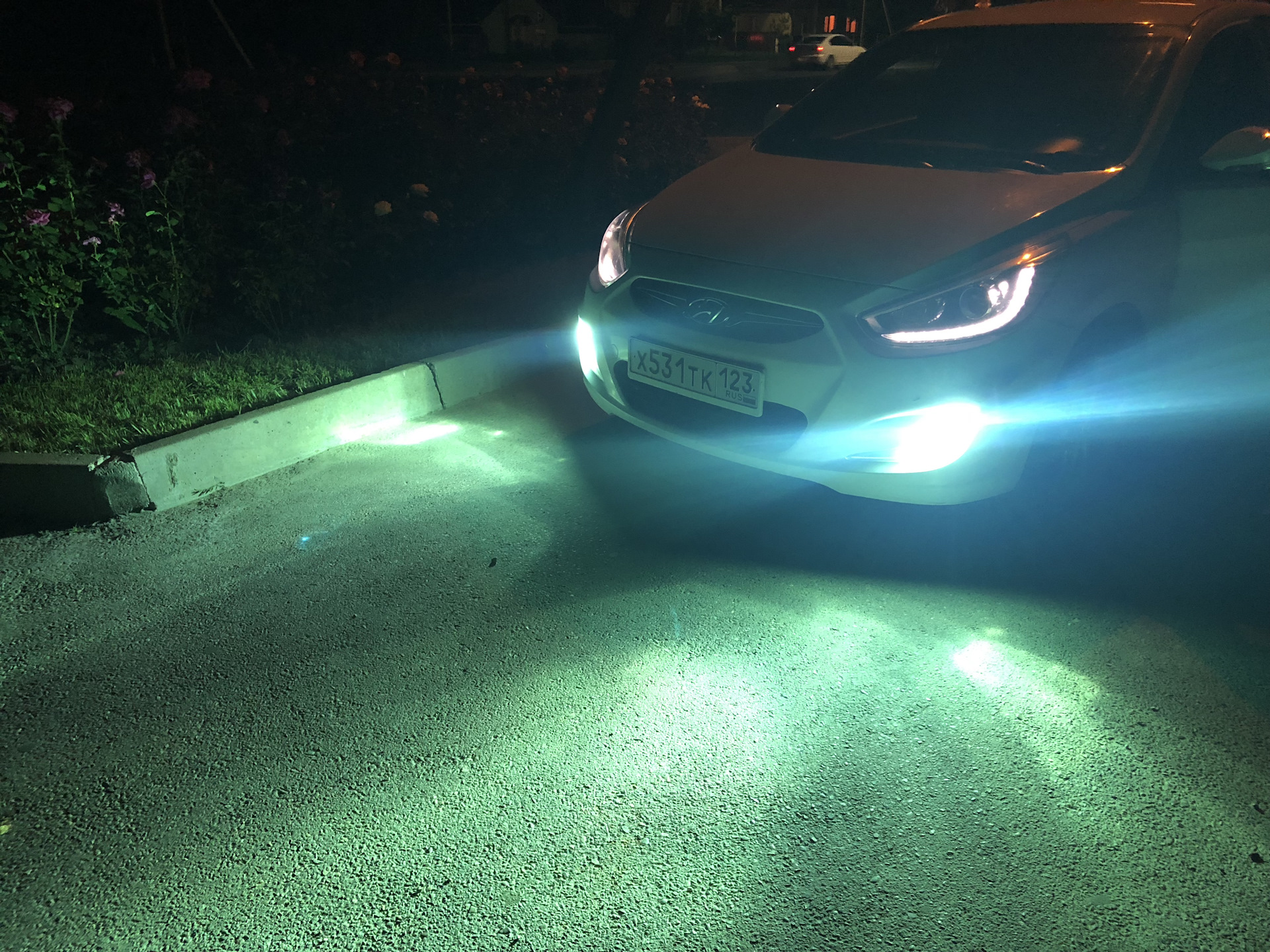 Led hyundai solaris