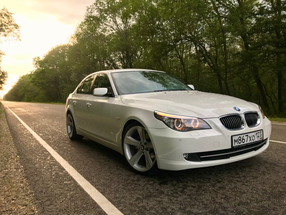 BMW 5 e60 свадьба белая