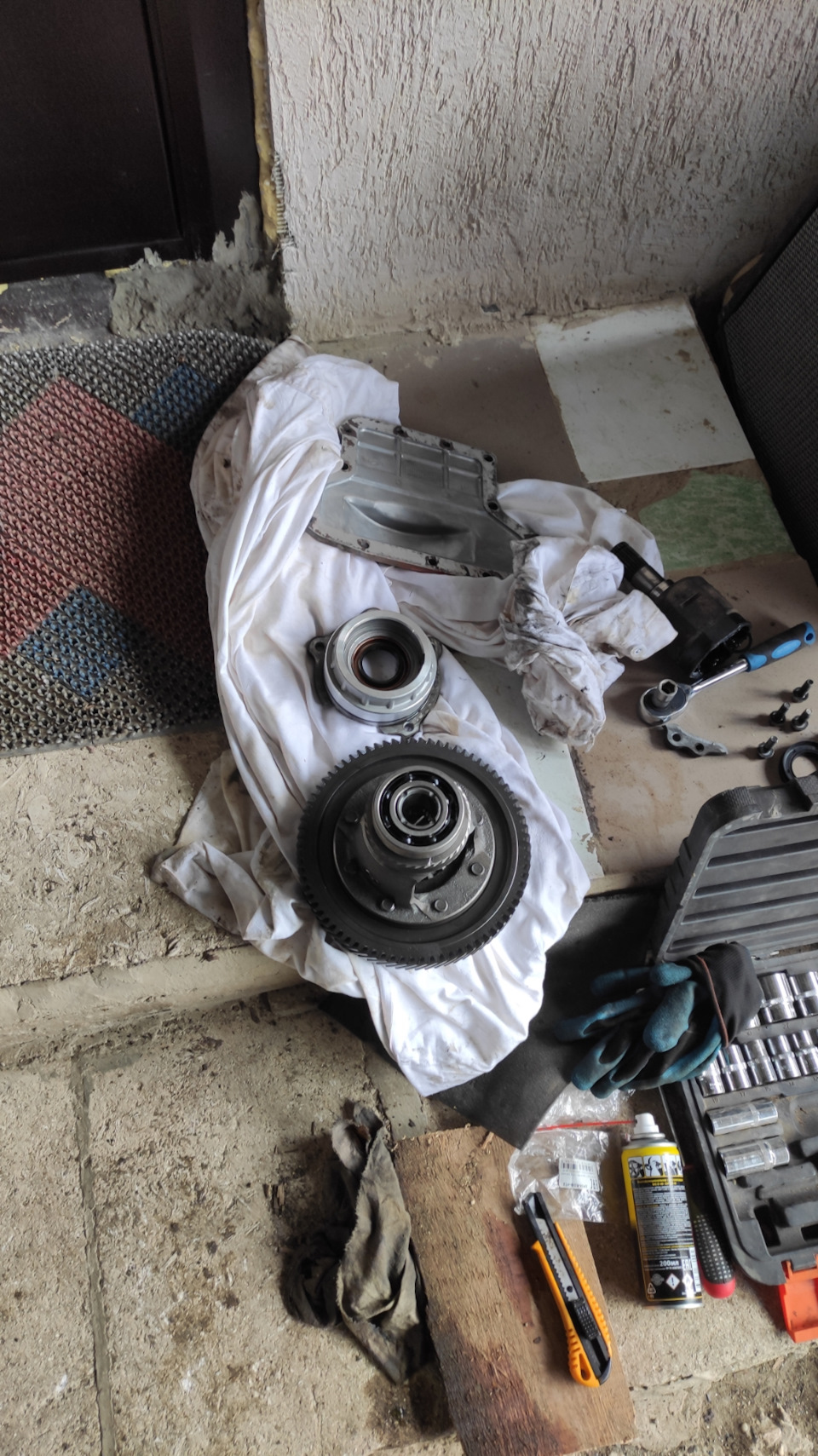 Замена подшипников дифференциала A4AF3 — Hyundai Matrix, 1,6 л, 2008 ...