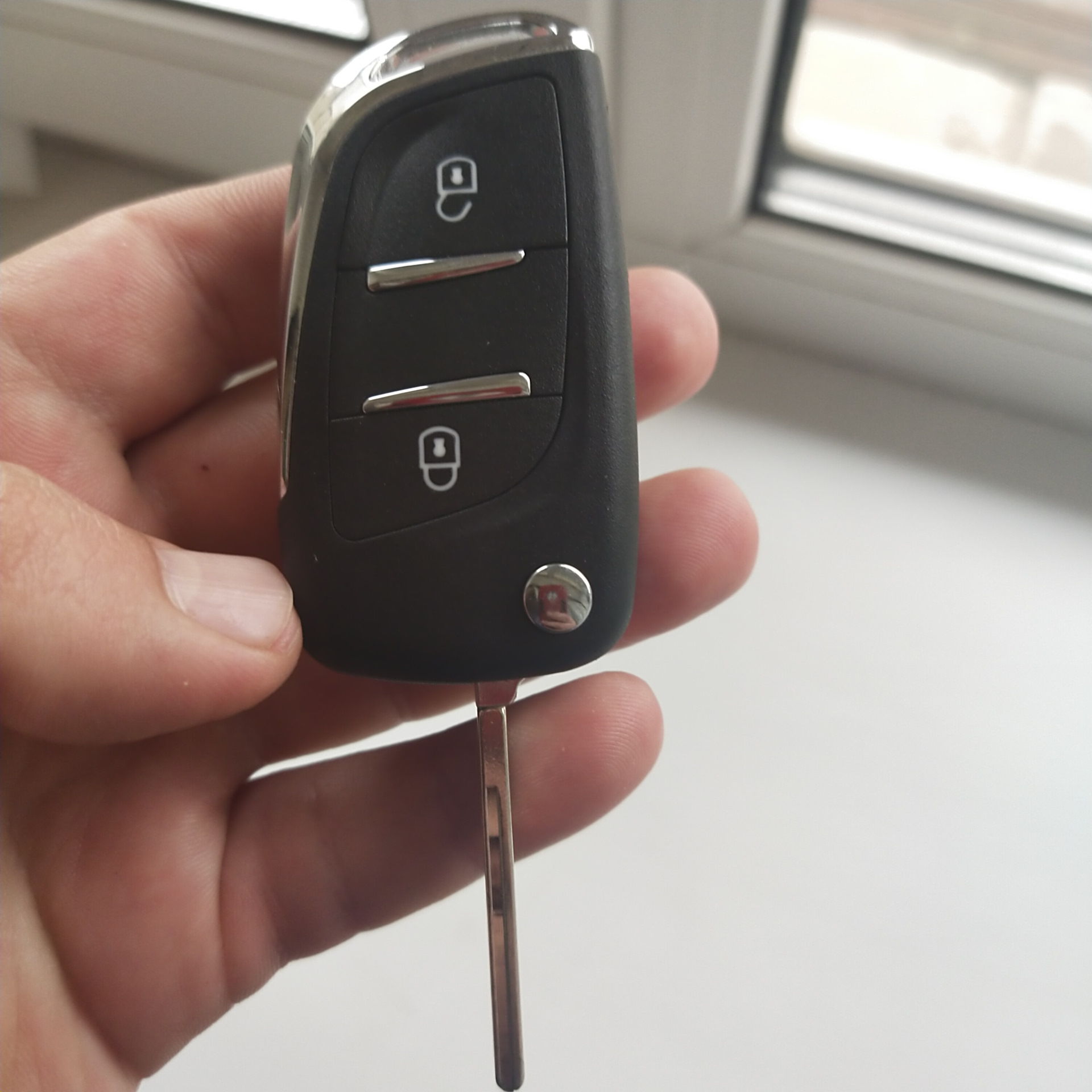 Ce0523 2/3 Bt Filp Remote Car Key Shell Case For Peugeot 306 407