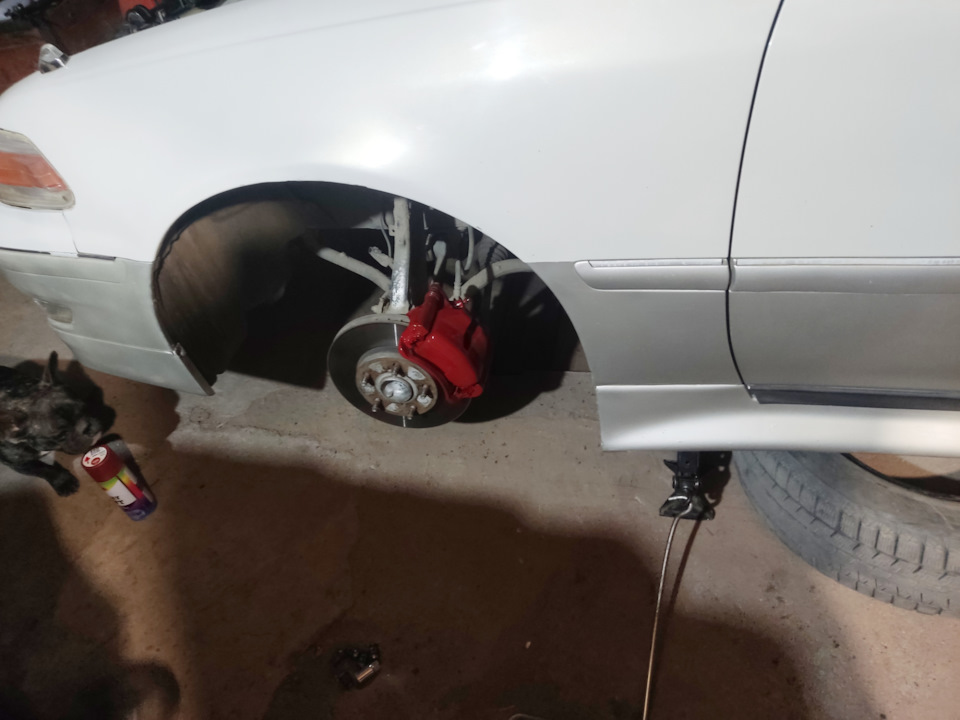 🇯🇵1⃣7⃣Покраска суппортов в красный, без снятия!🛞🛞🛞 — Toyota Mark II ...