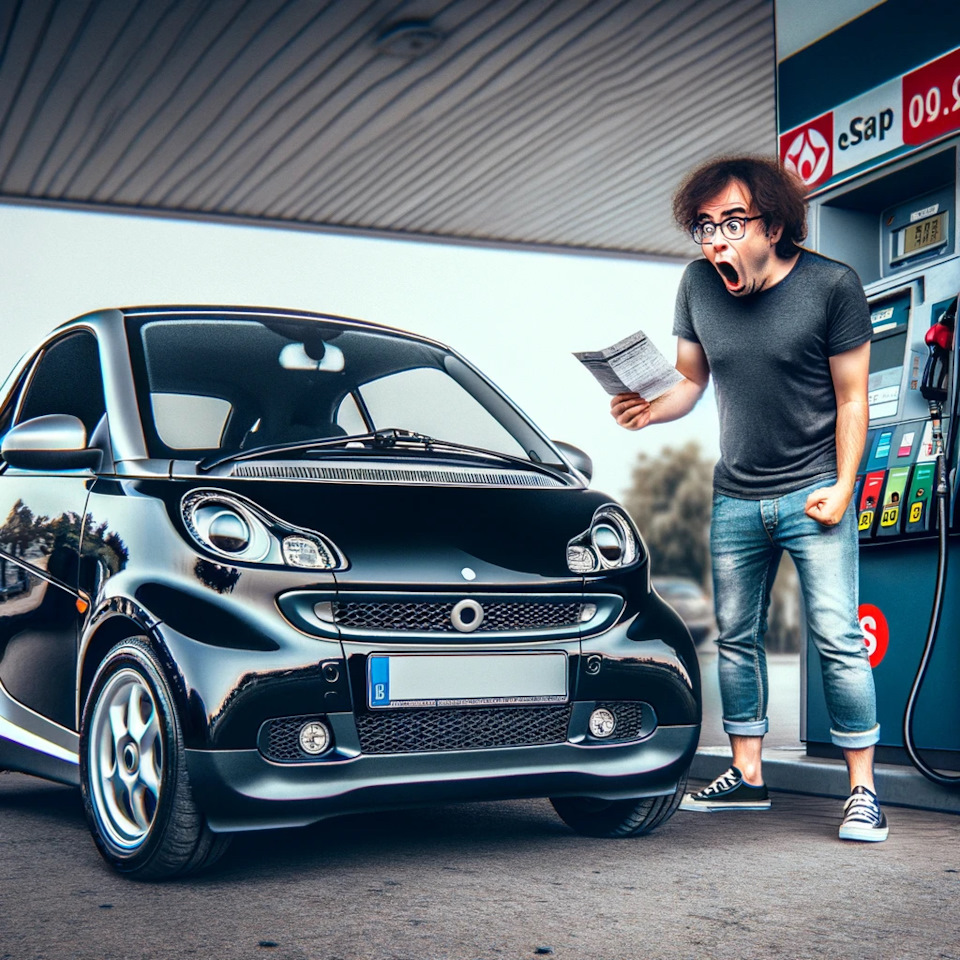 Расход топлива у Смарт?🤯 — Smart fortwo (2G), 1 л, 2009 года | наблюдение  | DRIVE2