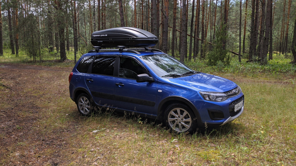 Первая поездка с боксом. — Lada Kalina Cross, 1,6 л, 2018 года ...