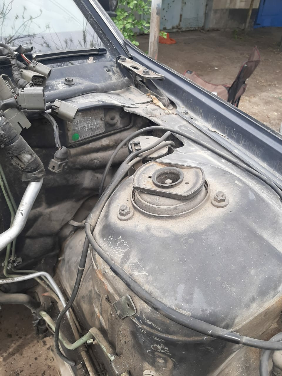 107. Замена помпы, ремня ГРМ и навесного — Toyota Crown (S140), 2,5 л ...