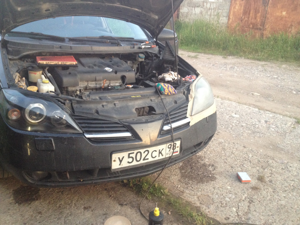 Как снять фару ниссан примера p12 Полировка фар - Nissan Primera (P12), 1,6 л, 2006 года кузовной ремонт DRIVE2