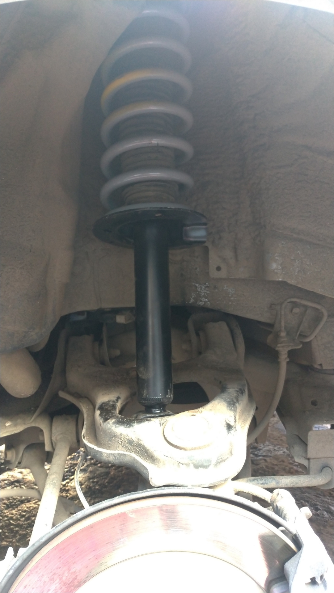Стойки. Пружины. Колодки. — Honda Accord (8G), 2 л, 2011 года ...