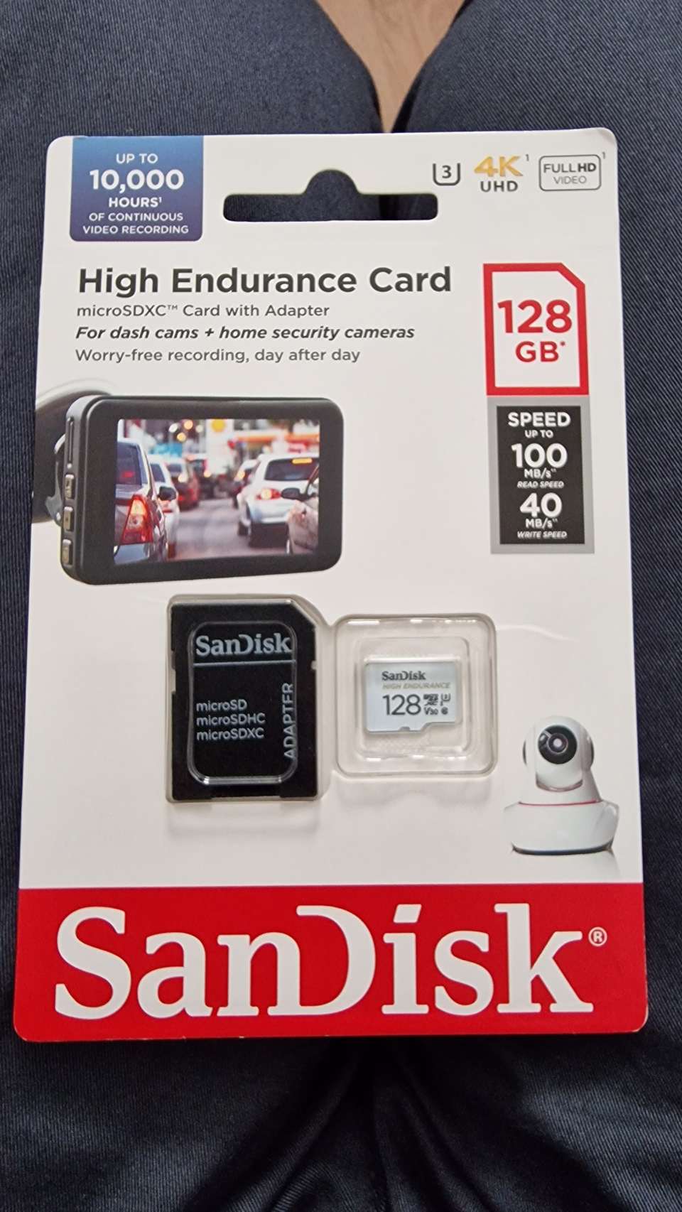 4. Память для Видео Регистратора SanDisk 128Gb — Honda Accord (10G), 1,5 л,  2018 года | аксессуары | DRIVE2