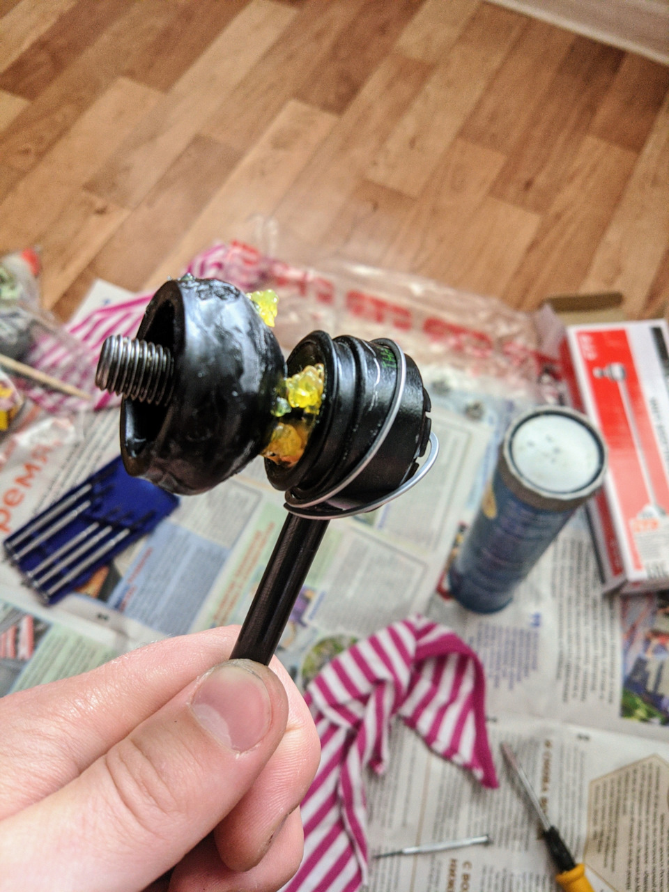 Сколько смазки в стойках CTR — KIA Ceed (1G), 1,6 л, 2011 года ...