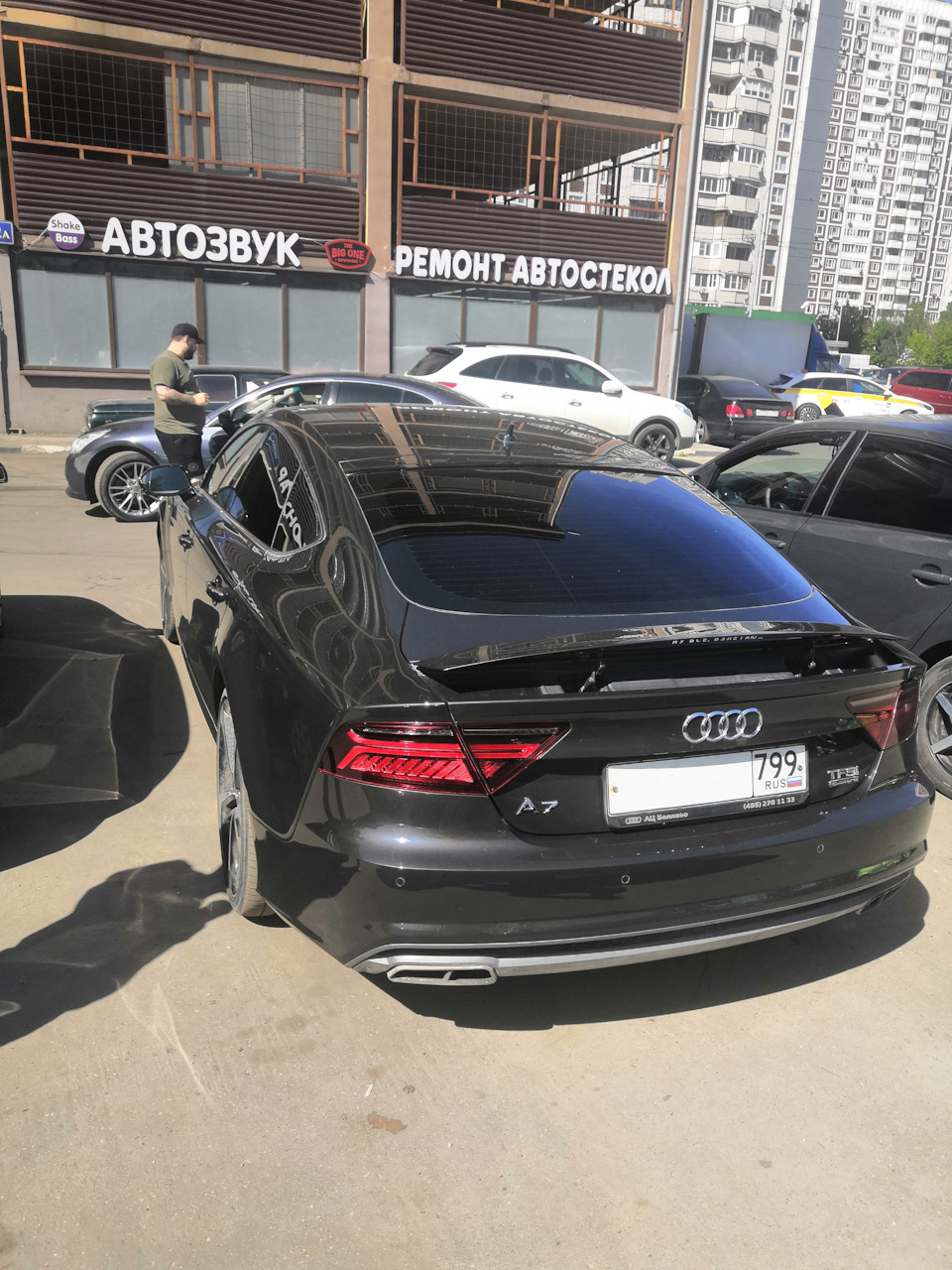 Покраска у… из интернета в гаражах вон там справа за углом — Audi A7  Sportback (1G), 2 л, 2017 года | стайлинг | DRIVE2