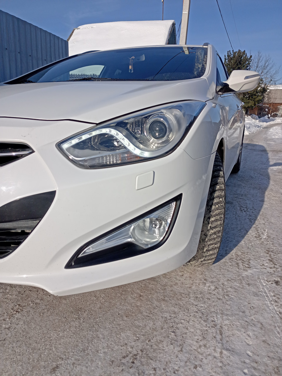 Фары в пленку — Hyundai i40, 1,7 л, 2013 года | стайлинг | DRIVE2