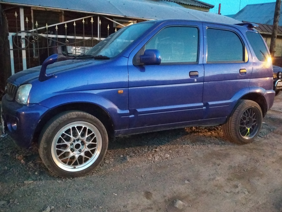 Переход на летнюю шину, Крепёж жабо. — Toyota Cami, 1,3 л, 2002 года ...