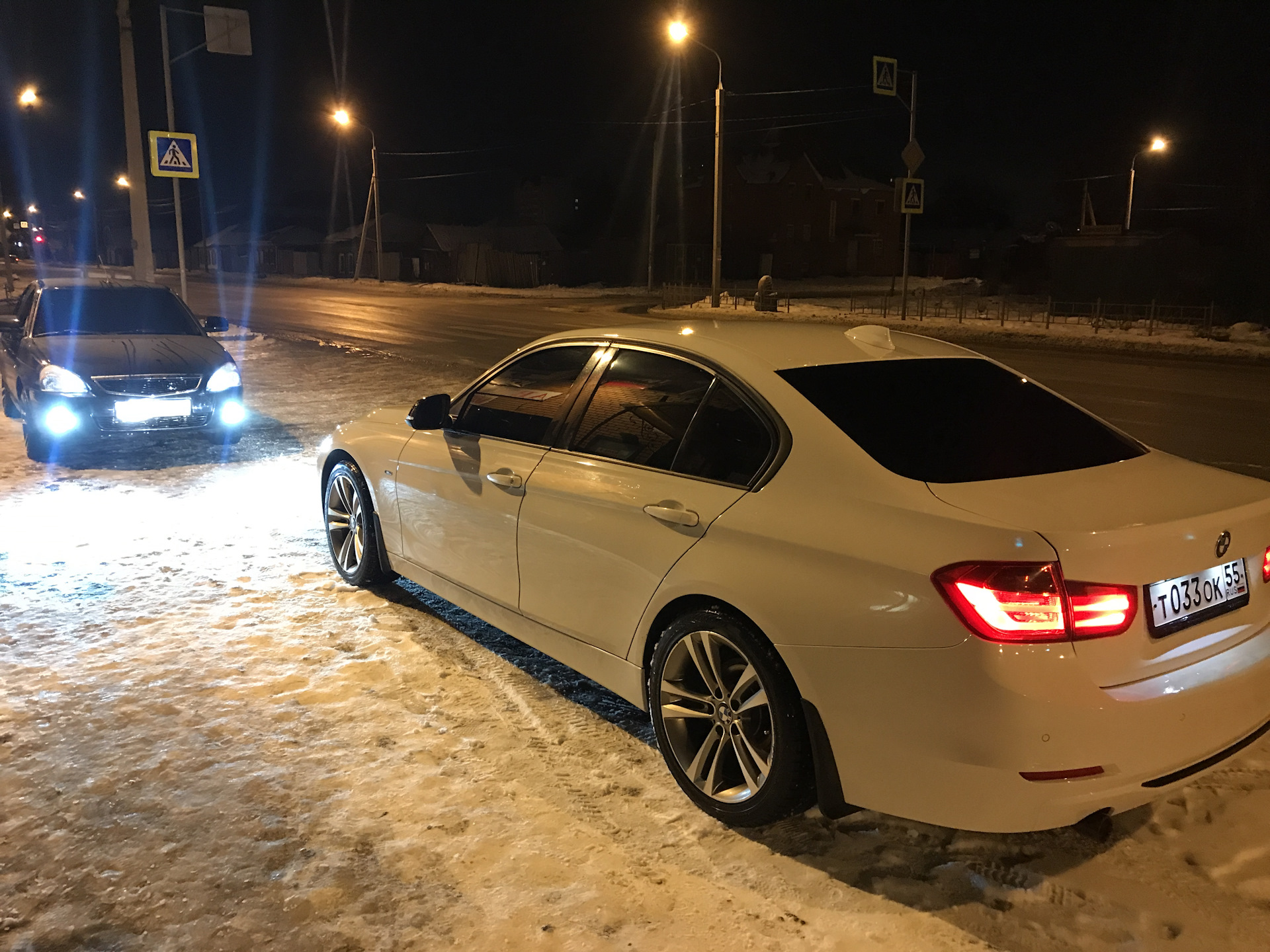 BMW 5 f30 зима