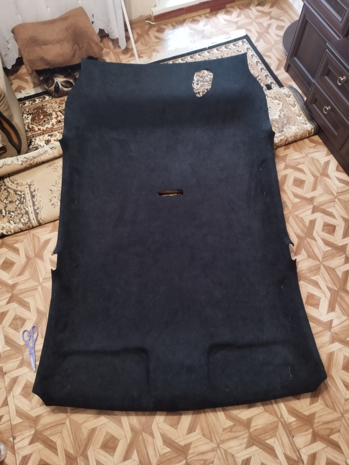 Перетяжка обшивки крыши — Nissan Qashqai (1G), 2 л, 2008 года | своими ...