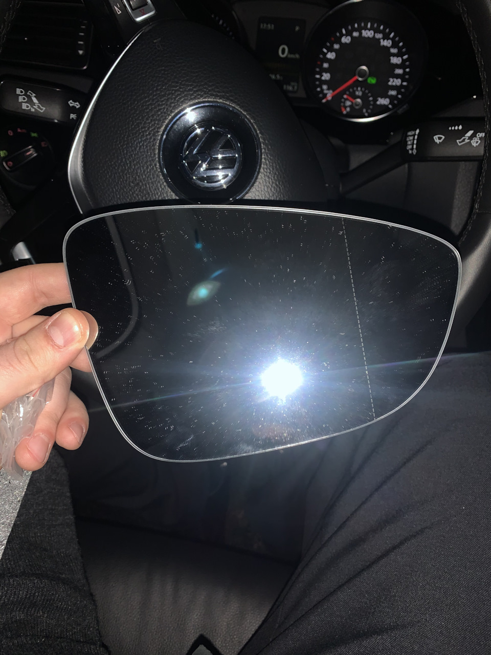 ОЕМ Асферическое правое зеркало — Volkswagen Jetta VI, 1,4 л, 2015 года ...