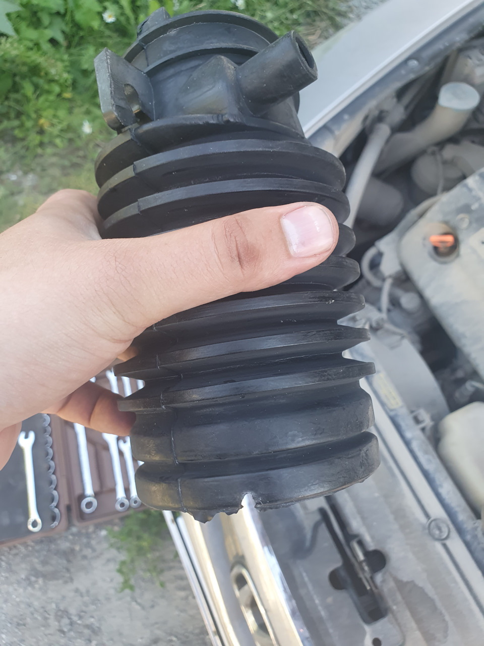 ЗАМЕНА ГОФРЫ ВОЗДУШНОГО ФИЛЬТРА — Honda Inspire (UC), 3 л, 2003 года ...
