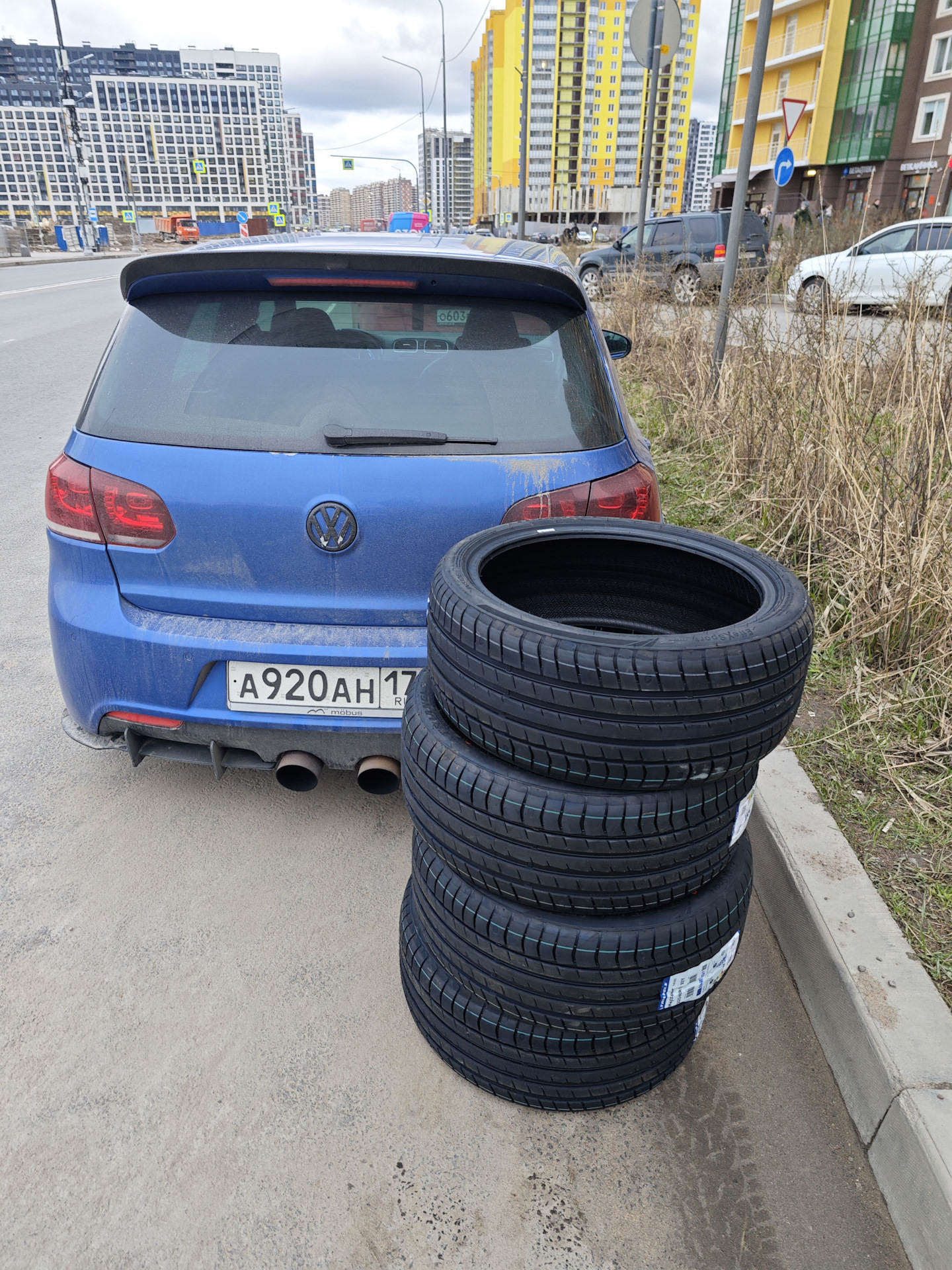 Upd. По шинам триангл 202 — Volkswagen Golf Mk6 R20, 2 л, 2012 года ...