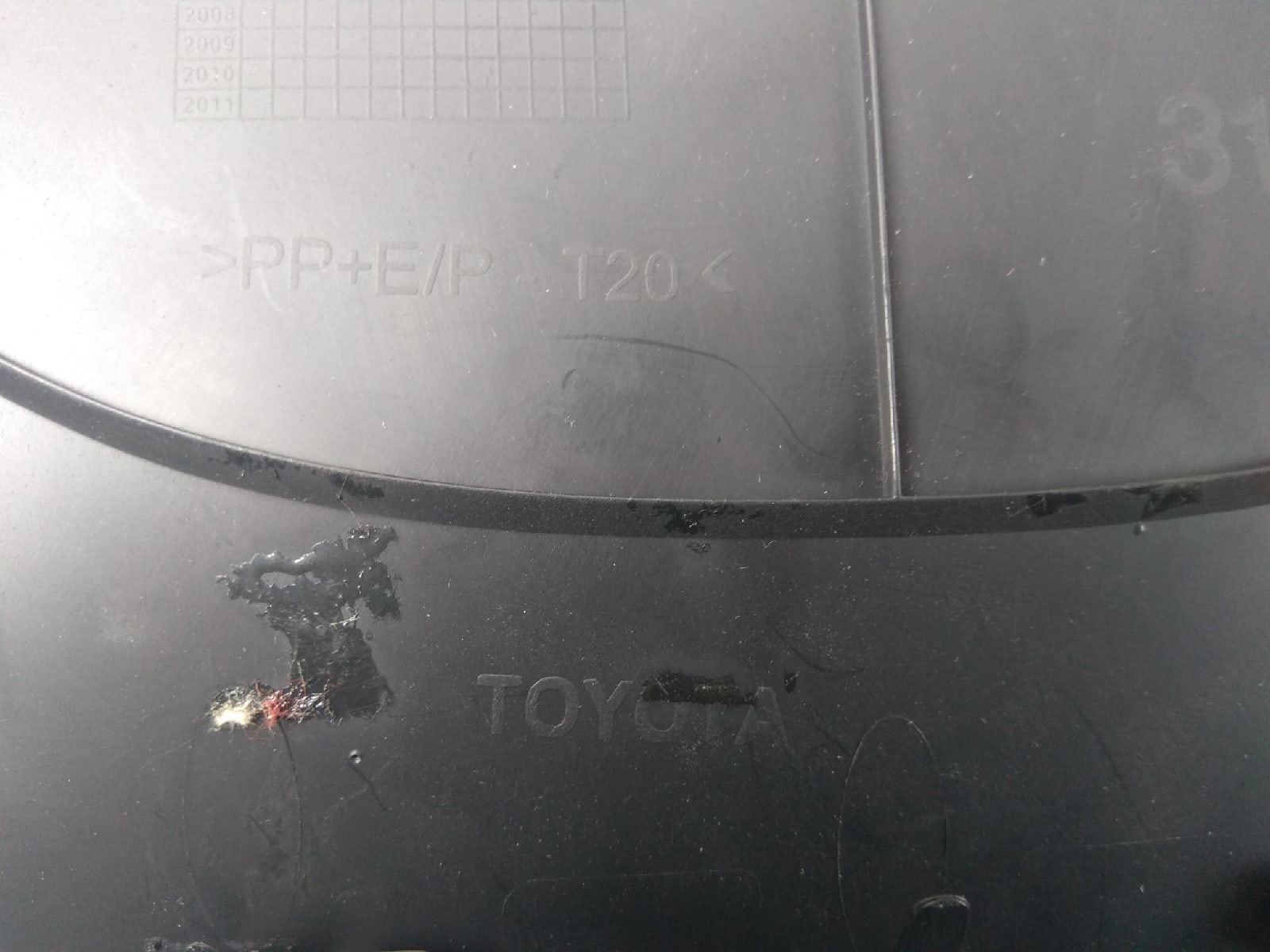 Пайка крепления панели (из полипропилена), ремонт подсветки часов ...