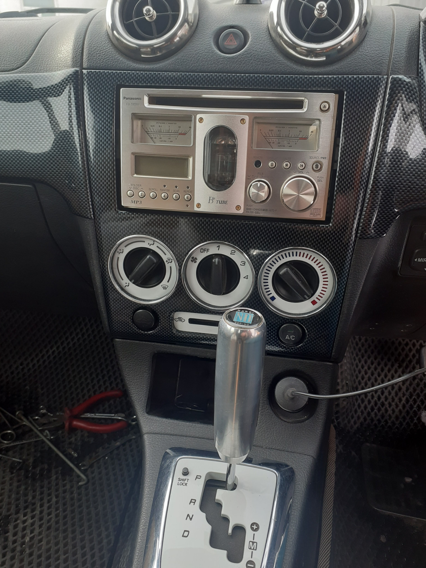 PANASONIC CQ-TX5500D( установка) — Daihatsu Copen (1G), 1,3 л, 2002 года |  стайлинг | DRIVE2