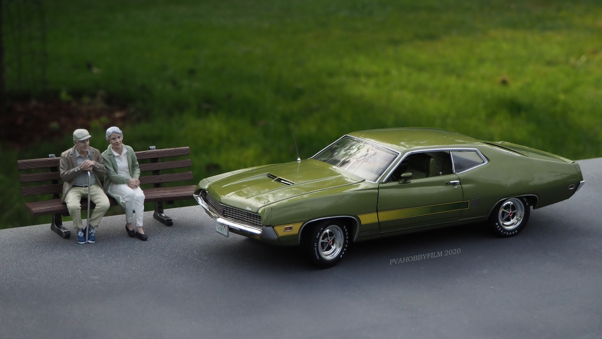 Ford Torino GT, 1970 (1/18 Autoworld)+Figures (1/18 American Diorama) —  Сообщество «Масштабные Модели» на DRIVE2