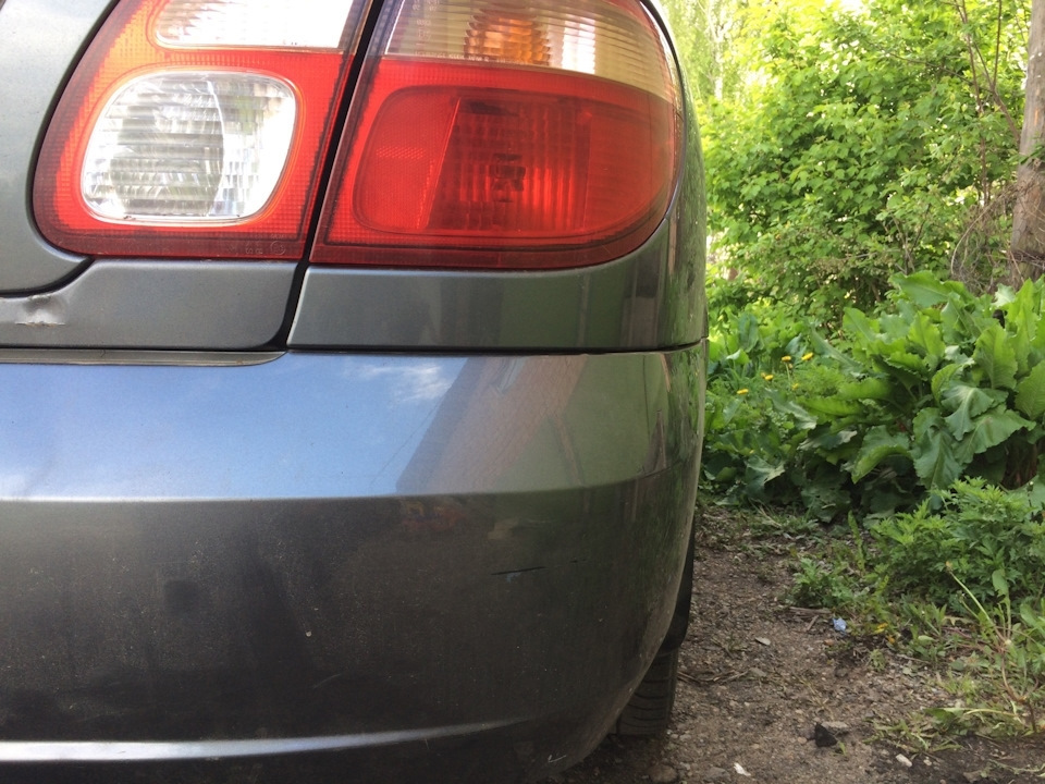 Подтяжка заднего бампера на Аоьмере н16 — Nissan Almera II (N16), 1,5 л ...