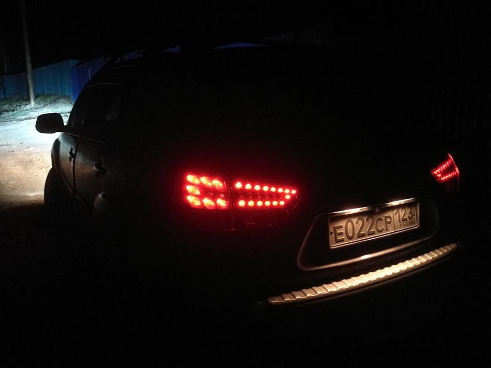 Тюнинг задних фонарей — Mitsubishi Outlander XL, 3 л, 2008 года ...
