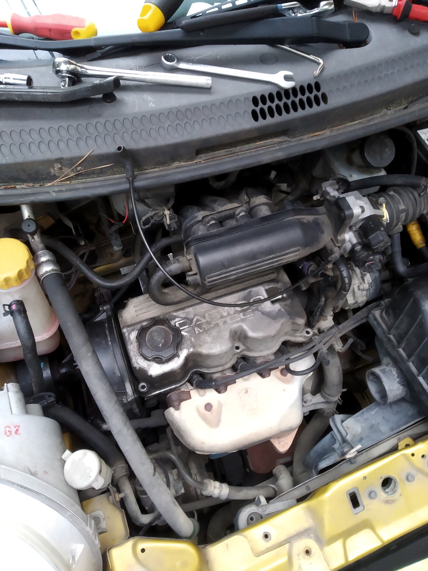 Регулировка клапанов — Daewoo Matiz (M100, M150), 0,8 л, 2002 года ...