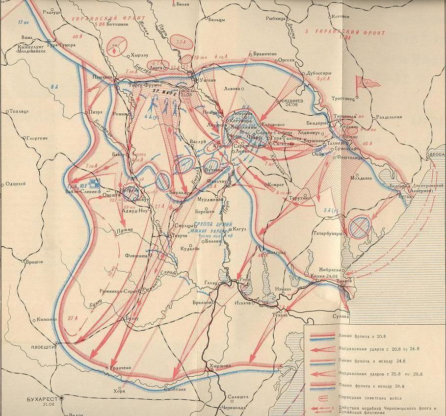 Август 1944 года карта боевых действий