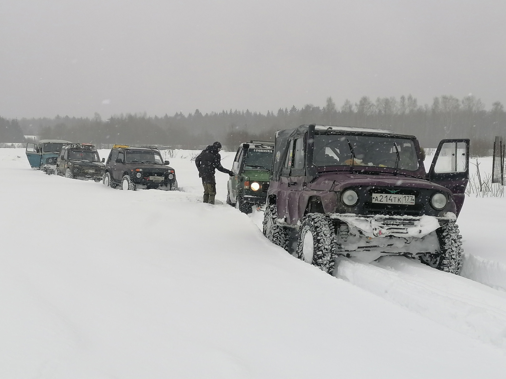 CST по глубокому снегу. — УАЗ 315195 Hunter, 2,7 л, 2007 года | путешествие  | DRIVE2