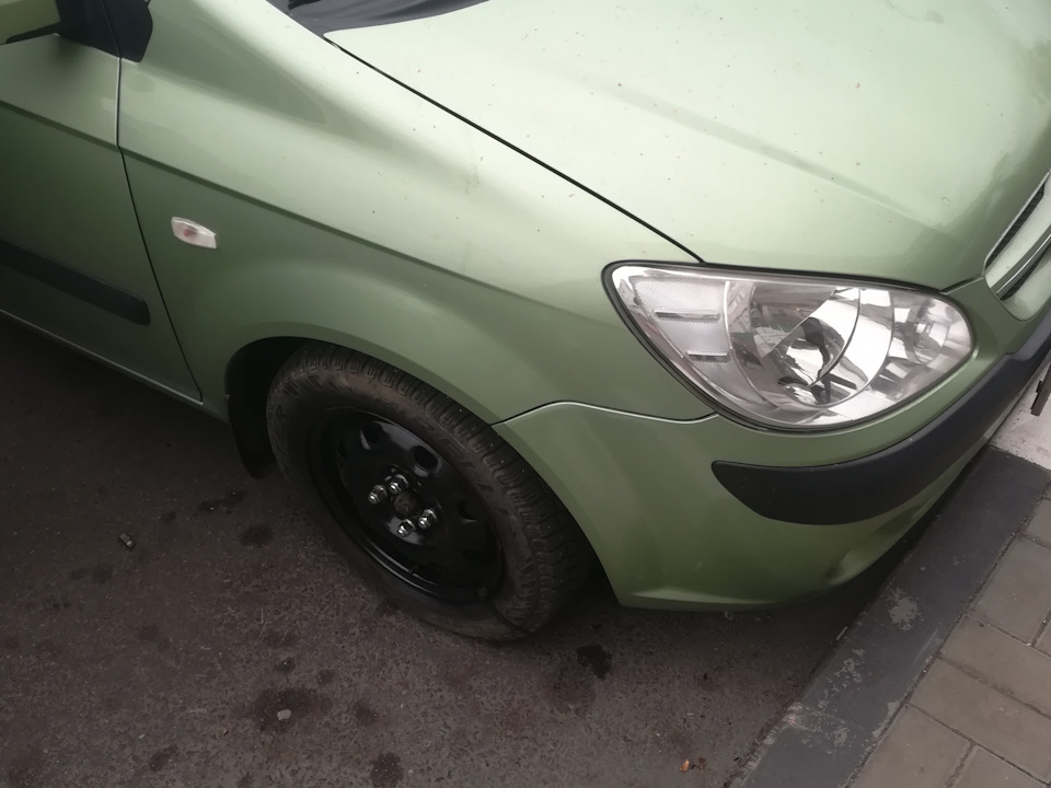 Смена колес к зиме — Hyundai Getz, 1,4 л, 2007 года | шины | DRIVE2