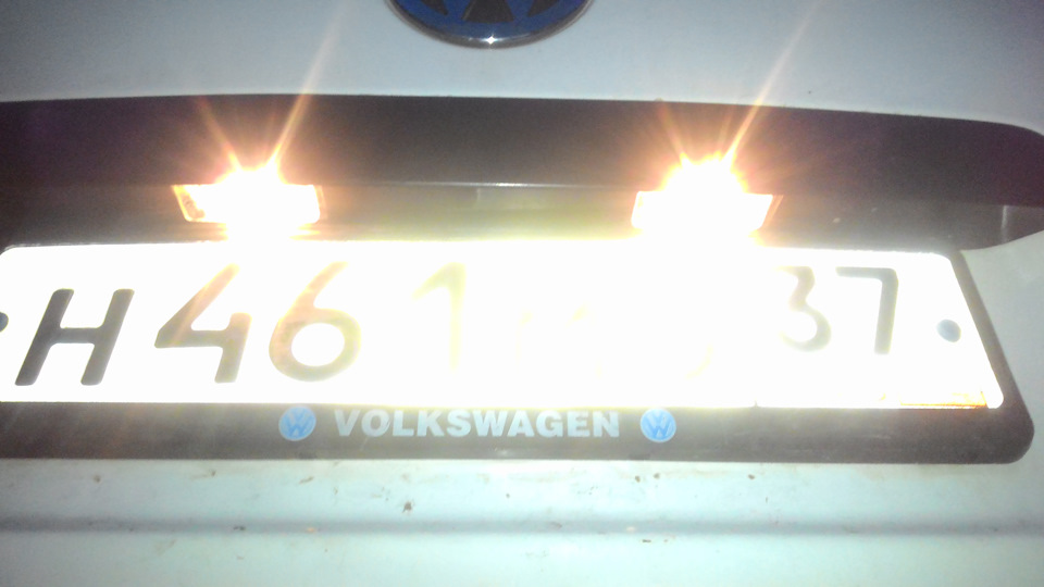 Ремонт подсветки номера — Volkswagen Transporter T5, 1,9 л, 2005 года ...